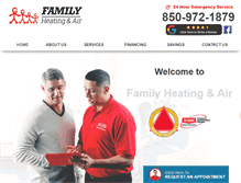 Tablet Screenshot of familyheatingandac.com